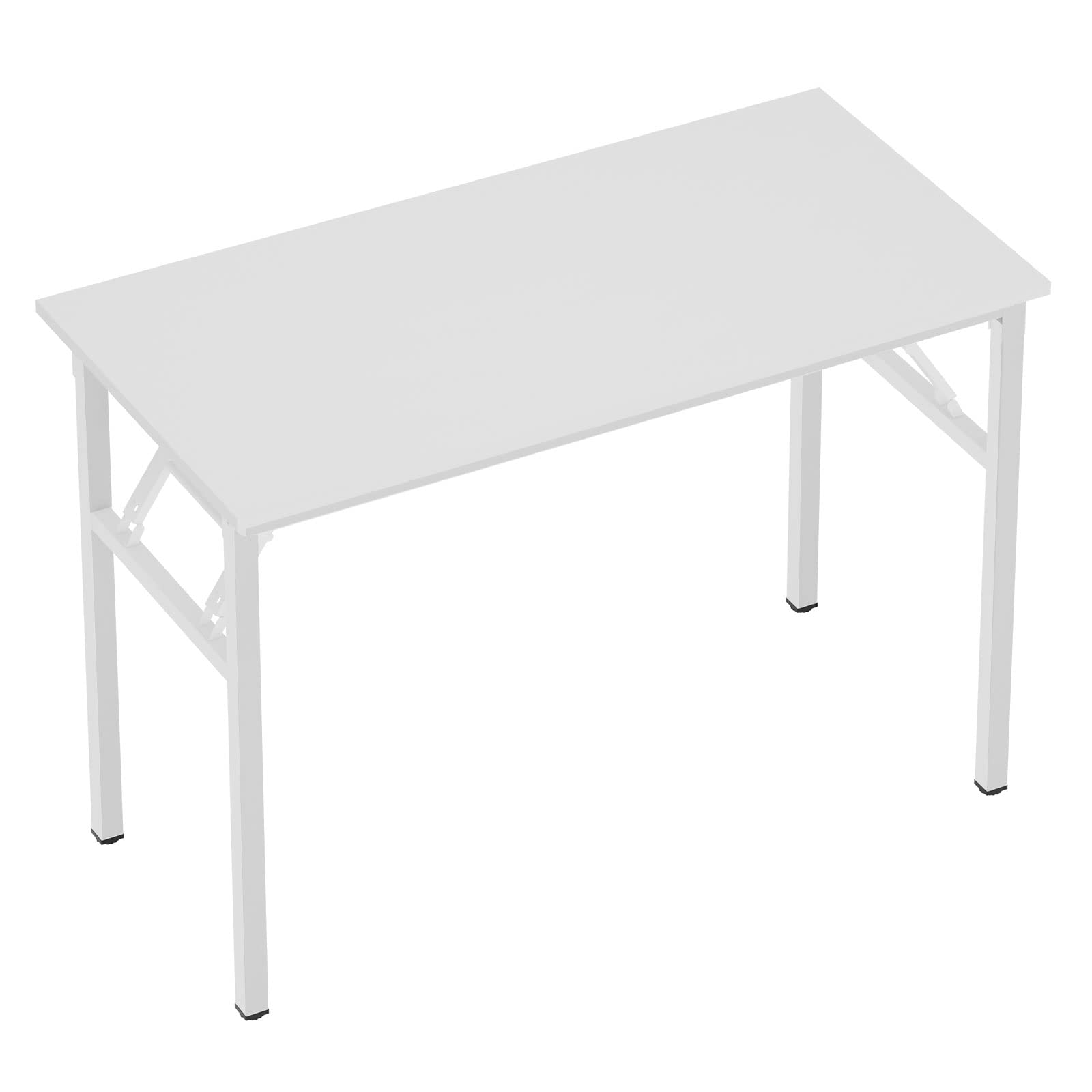 Need Folding Desk, 54 inch Large Computer Desk for Home Office, No Install Needed Study Student Writing Table Desk Workstation, Rustic Brown