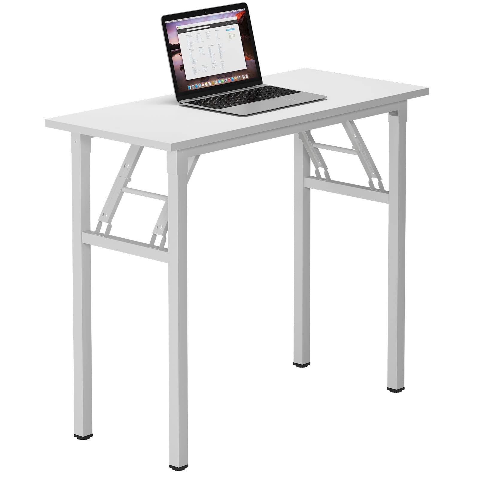 Need Office Computer Desk - 47.2L Sturdy and Heavy Duty Folding Laptop Table,Writing Table/Home Office Desk/Sewing Table,No Assembly Required,Rustic Brown AC5FB(120 * 60)