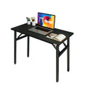 Need Office Computer Desk - 47.2L Sturdy and Heavy Duty Folding Laptop Table,Writing Table/Home Office Desk/Sewing Table,No Assembly Required,Rustic Brown AC5FB(120 * 60)
