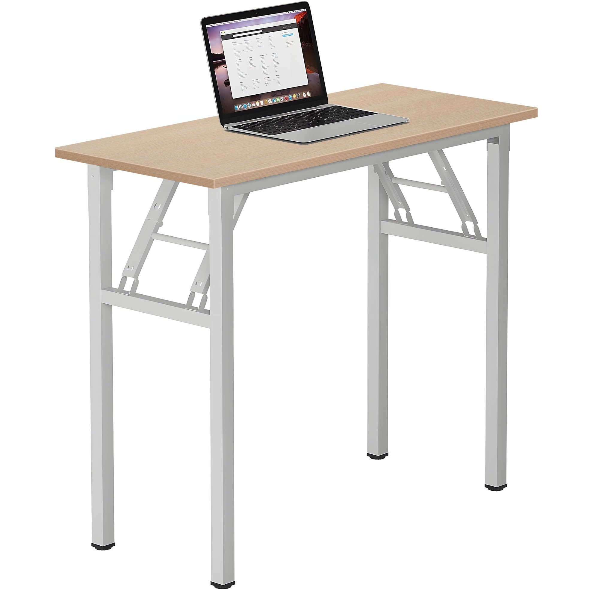 Need Office Computer Desk - 47.2L Sturdy and Heavy Duty Folding Laptop Table,Writing Table/Home Office Desk/Sewing Table,No Assembly Required,Rustic Brown AC5FB(120 * 60)