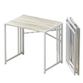 Lutown Teen Folding Computer Desk - 32 inch, Writing & Gaming, Small Space Office Desk, Black, No Assembly Required